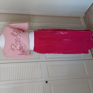 Rachel Zoe Fuschia Pink Velvet Midi Split Skirt Sz M